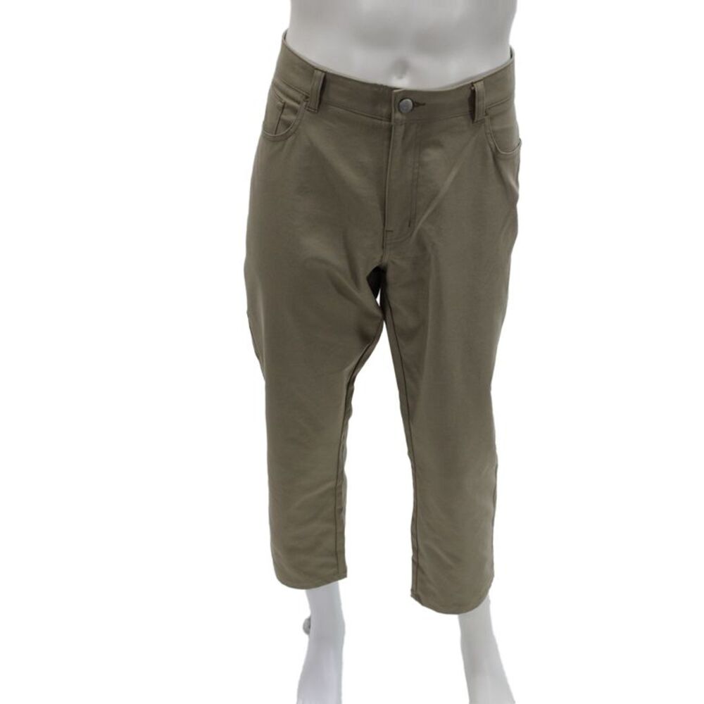 Peter Millar Mens Cropped Khakis Button Cotton Polyester Designer Size 36
